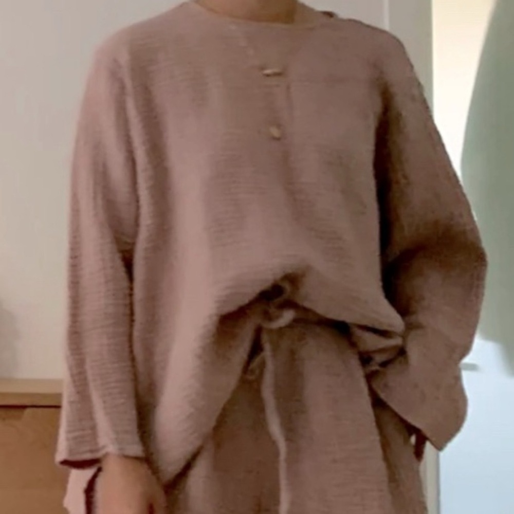 April Meets October - October Top in Dusty Lilac One Size